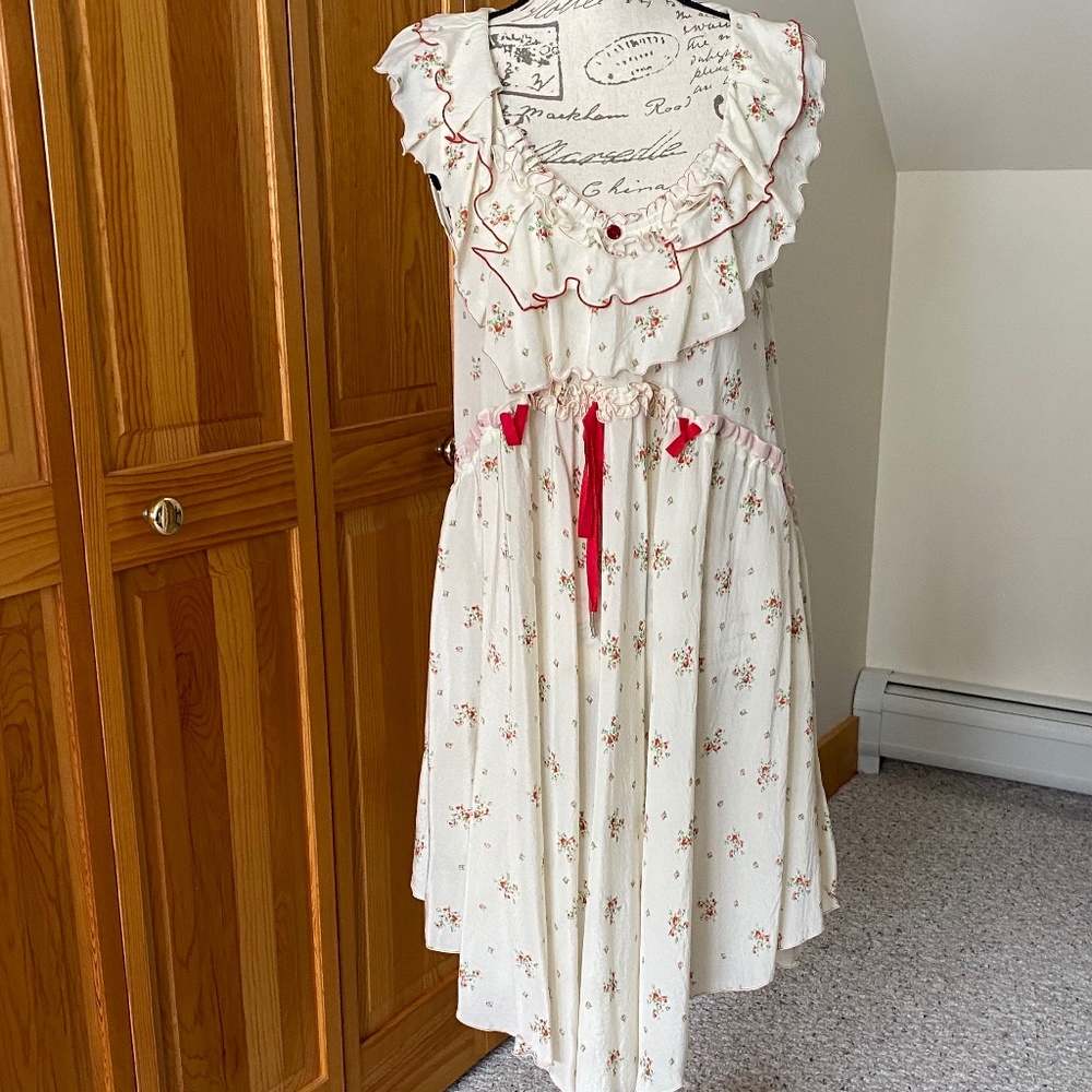 Summer silk dress